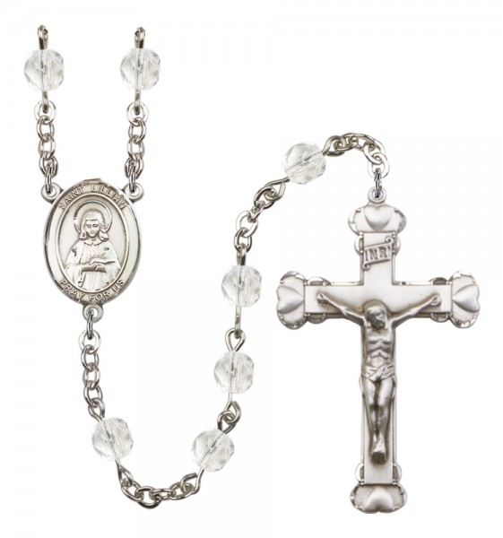 Women's St. Lillian Birthstone Rosary - Crystal