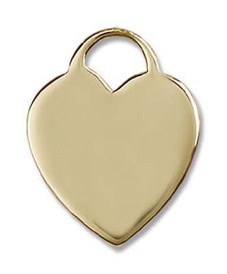 Heart Pendant - 14K Solid Gold