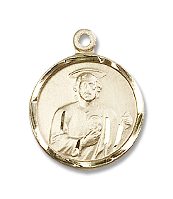 Women's Round St. Jude Medal - 14K Solid Gold