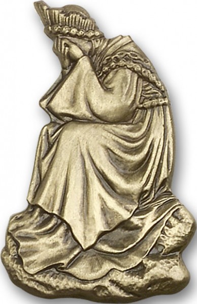Our Lady of La Salette Visor Clip - Antique Gold