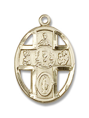 5-Way Chalice Pendant - 14K Solid Gold