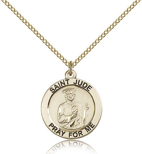 Women's Saint Jude Medal - 14KT Gold Filled