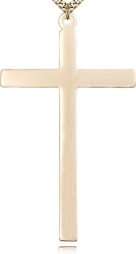 X-Large Latin Cross Pendant - 3 inch - 14KT Gold Filled