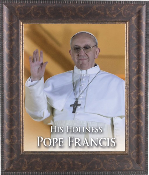 Pope Francis 8x10 Framed Print Under Glass - #124 Frame