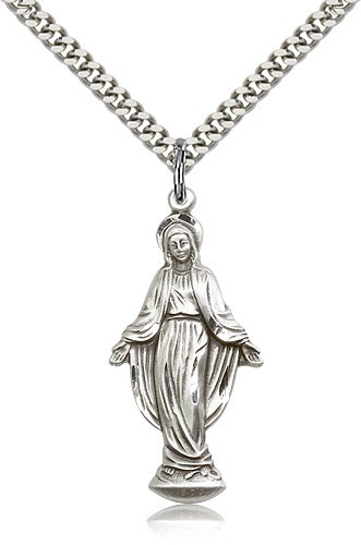 Our Lady of Grace Medal - Sterling Silver
