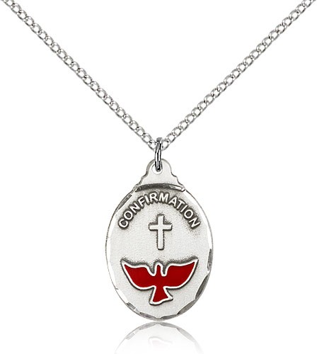Confirmation Dove Medal - Sterling Silver