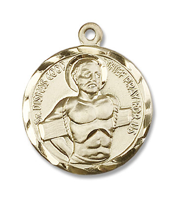 Saint Dismas Medal - 14K Solid Gold