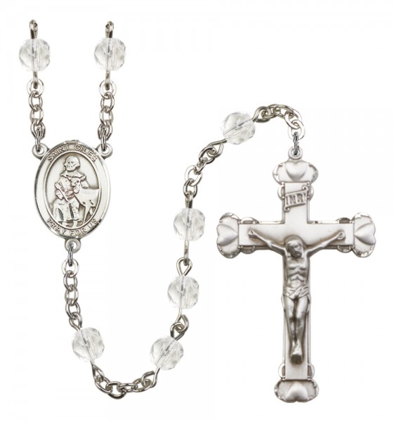 Women's St. Giles Birthstone Rosary - Crystal
