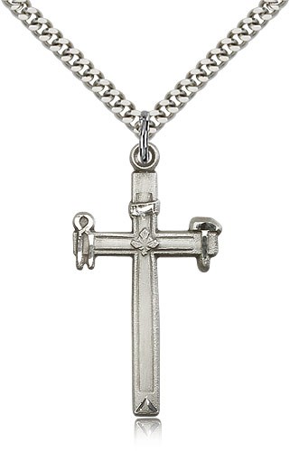 Carpenter Cross Pendant - Sterling Silver