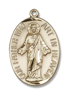 Our Father Pendant - 14K Solid Gold