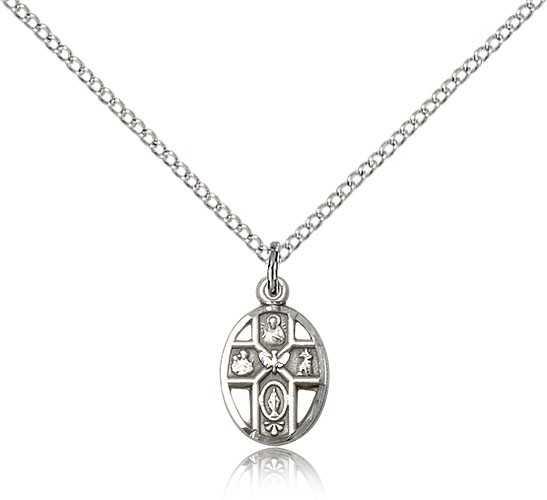 Youth 5-Way Holy Spirit Pendant - Sterling Silver
