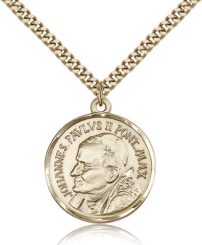 St. Pope John Paul II Medal - 14KT Gold Filled