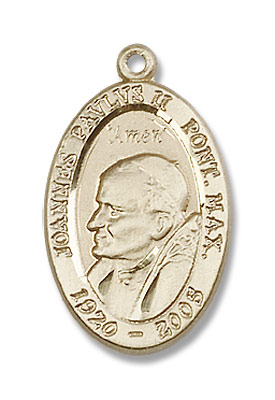 Saint John Paul II Medal - 14K Solid Gold