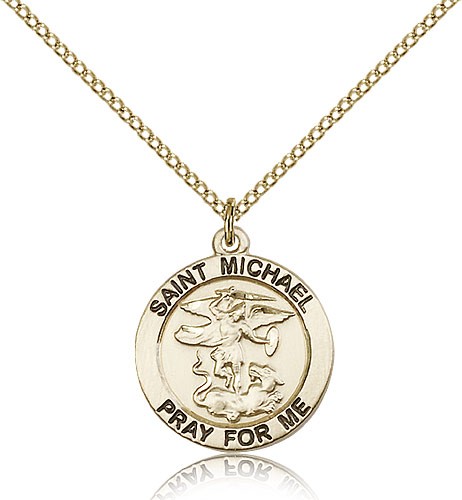 Women's St. Michael The Archangel Medal - 14KT Gold Filled