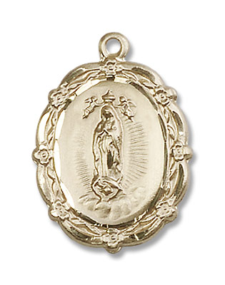 Women's Our Lady of Guadalupe Medal - 14K Solid Gold