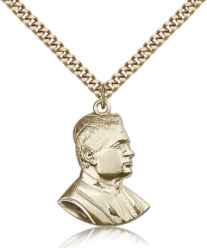 Saint Pius X Medal - 14KT Gold Filled