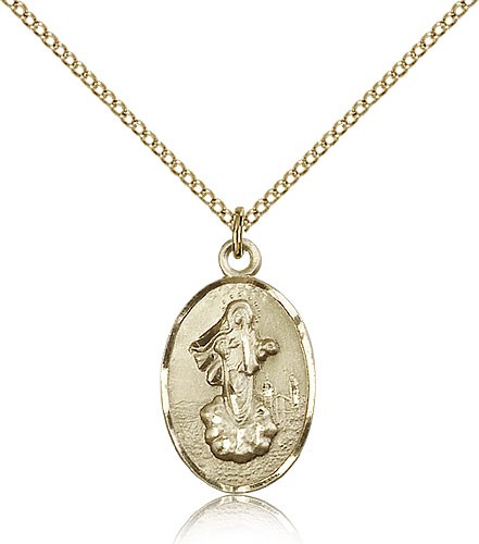 Our Lady of Medjugorje Medal - 14KT Gold Filled