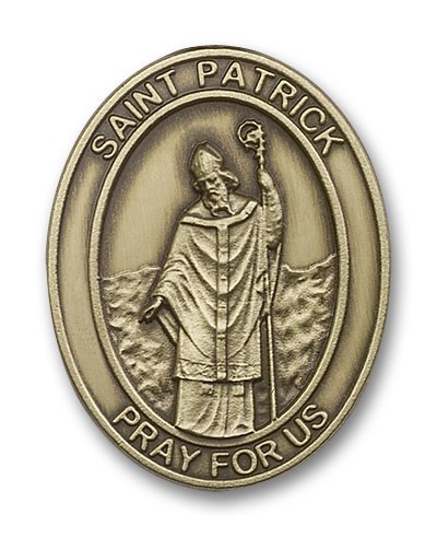 St. Patrick Visor Clip - Antique Gold