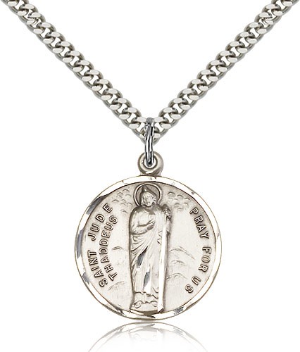 St. Jude Thaddeus Medal - Sterling Silver