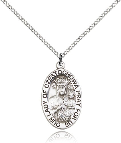 Our Lady of Czestochowa Medal - Sterling Silver