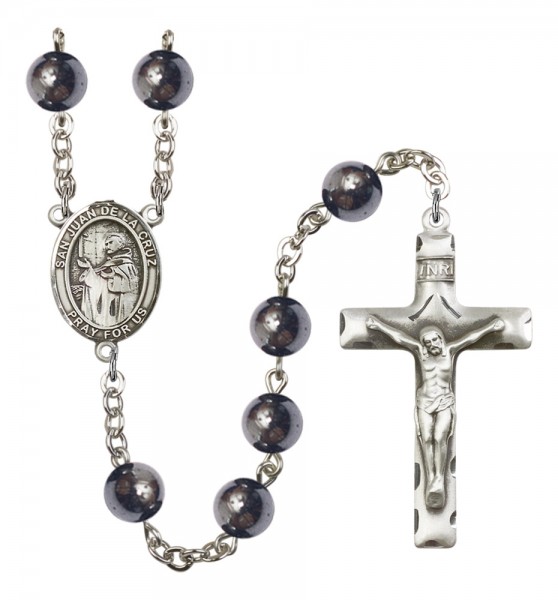 Men's San Juan de la Cruz Silver Plated Rosary - Silver