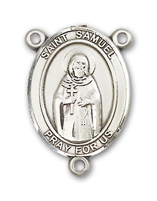 St. Samuel Rosary Centerpiece Sterling Silver or Pewter - Sterling Silver