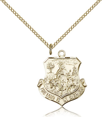 The Lord Is My Shepherd Medal - 14KT Gold Filled
