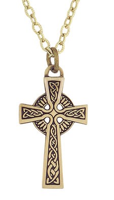 Celtic Cross Pendant - Bronze