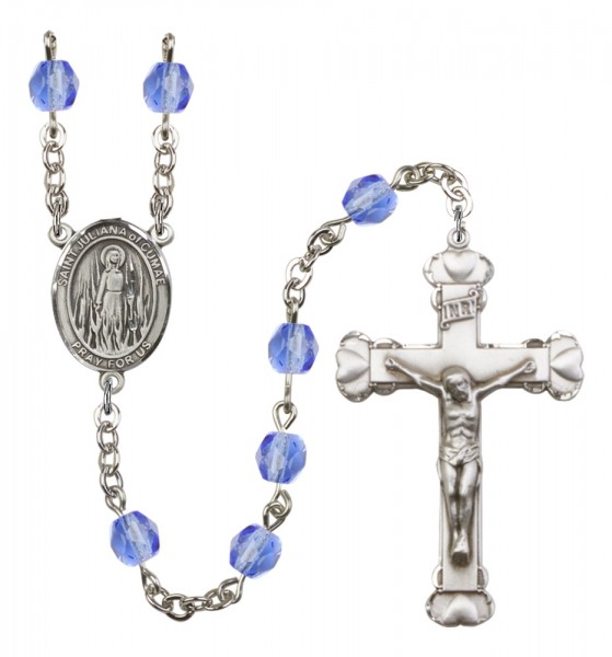 Women's St. Juliana of Cumae Birthstone Rosary - Sapphire