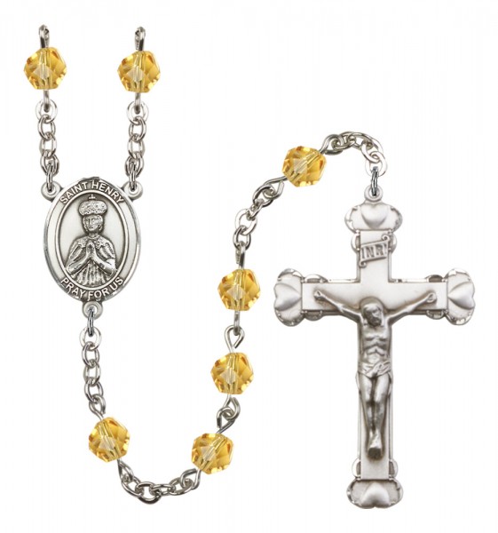 Women's St. Henry II Birthstone Rosary - Topaz
