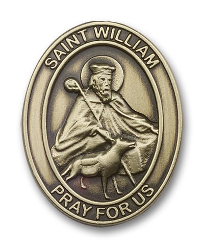 St. William Visor Clip - Antique Gold