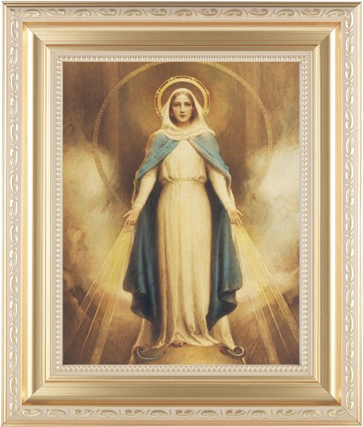 Miraculous Mary 8x10 Framed Print Under Glass - #138 Frame