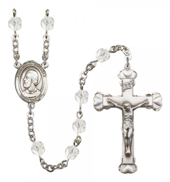 Women's Pope Saint Eugene I Birthstone Rosary - Crystal