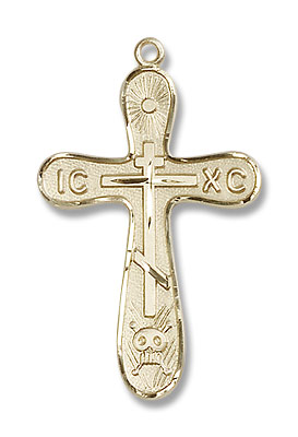 Golgotha Cross Medal - 14K Solid Gold