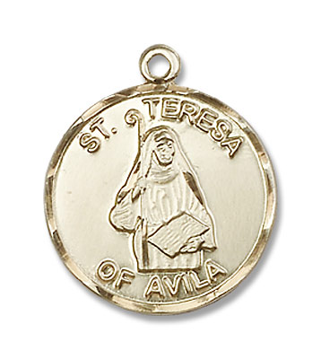 St. Teresa of Avila Medal - 14K Solid Gold