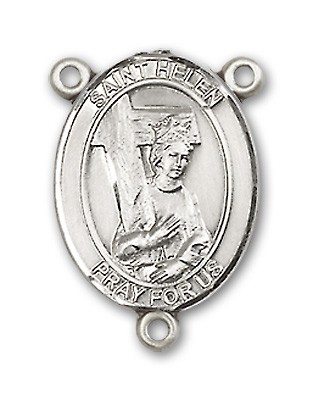 St. Helen Rosary Centerpiece Sterling Silver or Pewter - Sterling Silver