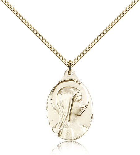 Sorrowful Mother Pendant - 14KT Gold Filled