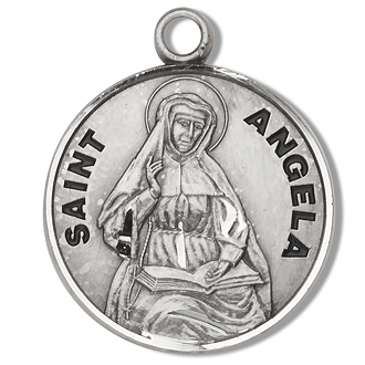 St. Angela Medal - Sterling Silver