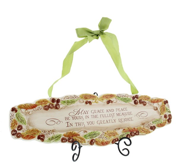 Thanksgiving Wall Plaque - Multi-Color