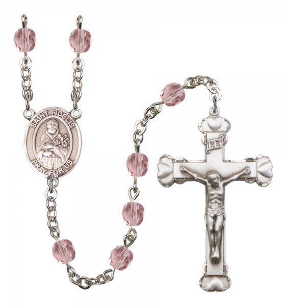 Women's St. Fidelis Birthstone Rosary - Light Amethyst