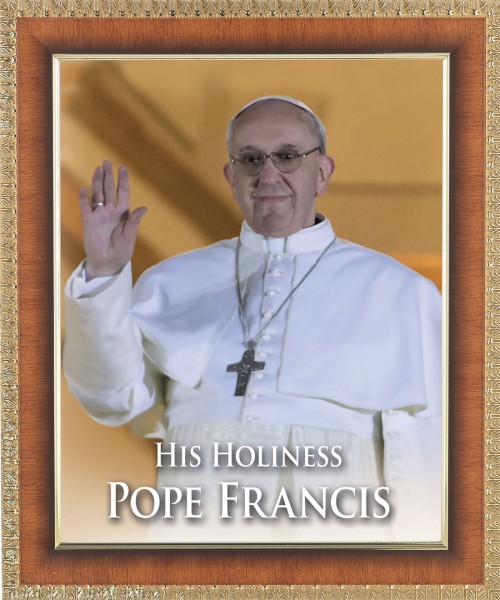 Pope Francis 8x10 Framed Print Under Glass - #122 Frame