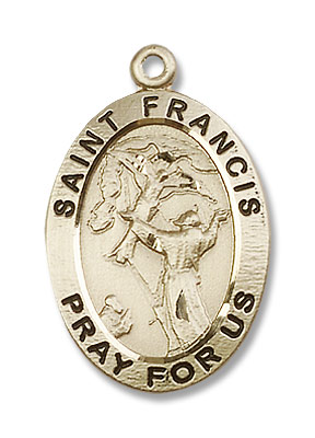 St. Francis of Assisi Medal - 14K Solid Gold