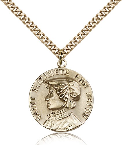 St. Elizabeth Anne Seton Medal - 14KT Gold Filled