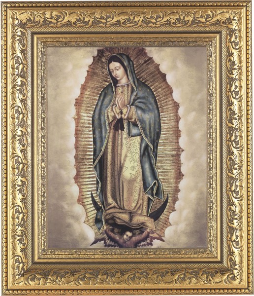 Our Lady of Guadalupe 8x10 Framed Print Under Glass - #115 Frame