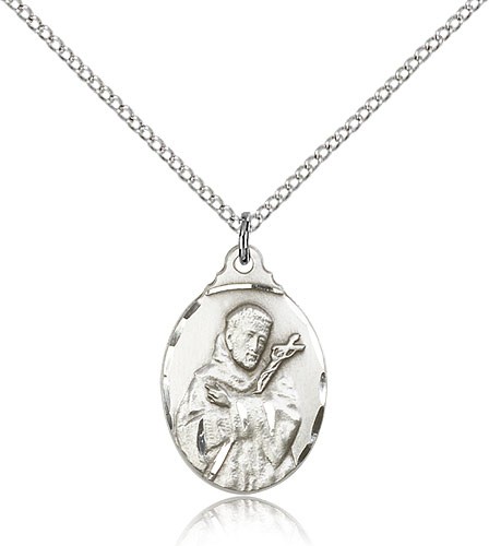 Women's St. Francis Medal - Sterling Silver
