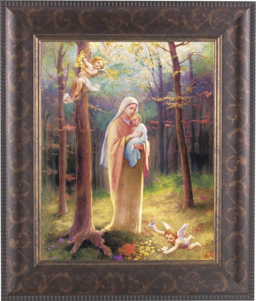 Madonna of the Woods 8x10 Framed Print Under Glass - #124 Frame