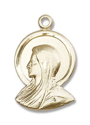 Women's Madonna Medal - 14K Solid Gold