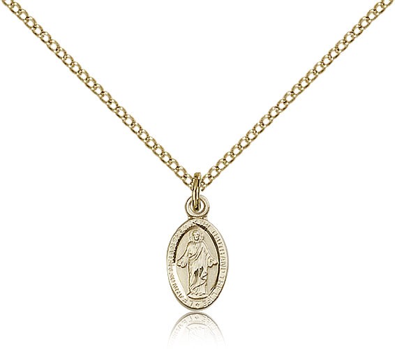 Petite Learn of Me Scapular Charm - 14KT Gold Filled