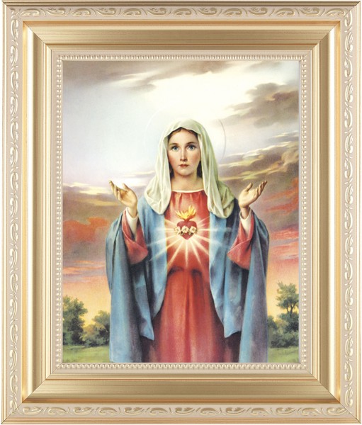 Immaculate Heart of Mary Framed Print - #138 Frame