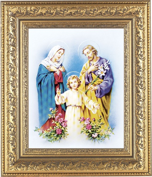 Holy Family 8x10 Framed Print Under Glass - #115 Frame